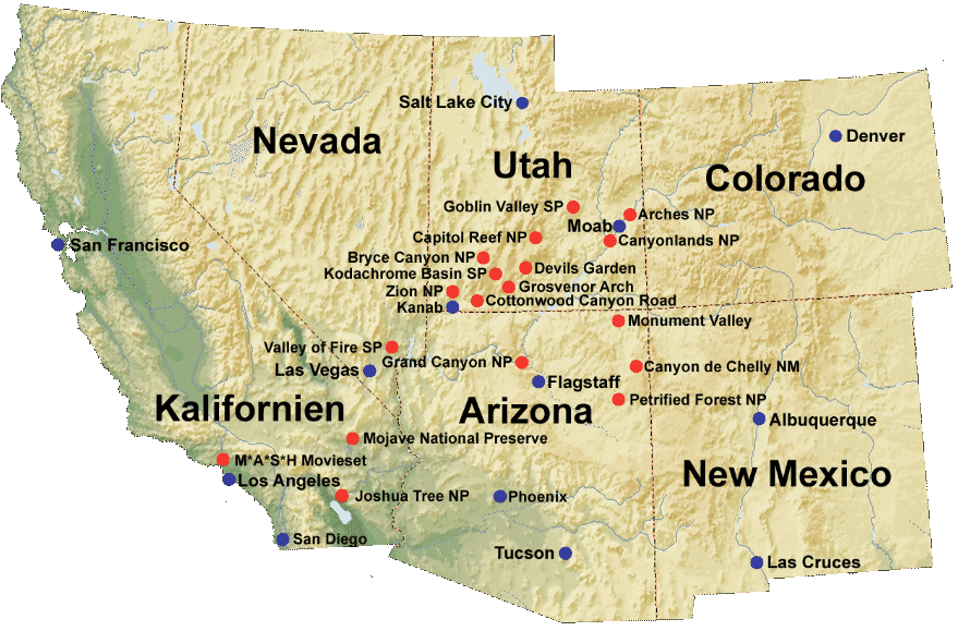 Karte Südwesten 2017